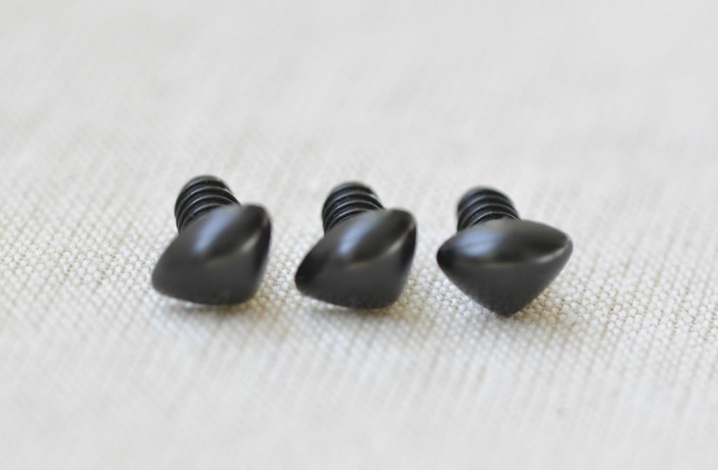 5 pcs 10.5mm Animal Amgiurumi Black Safety Nose No.10274