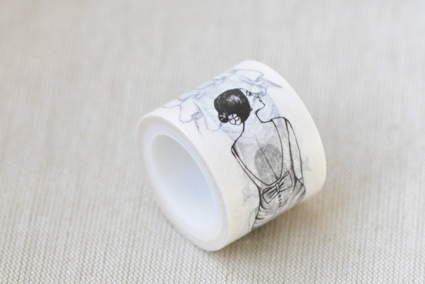 Elegant Lady Washi Tape Angel Masking Tape 30mm x 5M Roll A12138