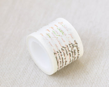 Wide Vintage Handwriting Masking Washi Tape 30mm x 5M Roll A12297