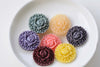10 pcs Resin Round Flower Cameo Cabochon Assorted Color A8766