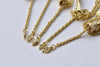 5 pcs Gold Tone Metal Tassel Charm Pendants Mixed Style A8767