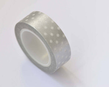 Foil Dotted Washi Tape Scrapbook Supply 15mm x 10M Roll A12346