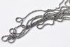 16ft (5m) Gunmetal Black Ball Chain 1.5mm A8780
