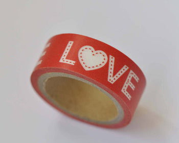 Cute Love Washi Tape Masking Tape 15mm x 10M Roll A12352