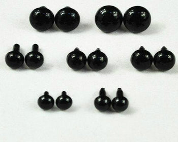 10 pcs Large Size Black Round Toy Animal Eyes