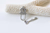 30 sets of Antique Silver Key And Lock Toggle Clasps A8815