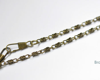 Purse Frame Wheat Chain/ Bronze Gold And Silver Colors Available/ 40cm(15") and 120cm(47") Length