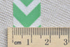Green Washi Tape Chevron Translucent Tape 15mm x 10M Roll A12062