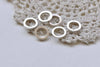 20 pcs Shiny Silver Plated Thick Seamless Circle Rings 14mm A8834