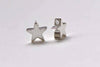 50 pcs Shiny Silver Tone Tiny Star Spacer Beads  8mm  A8843
