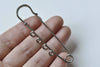 Silvery Gray Kilt Shawl Pins Four Loops Safety Brooches Set of 10 A8845