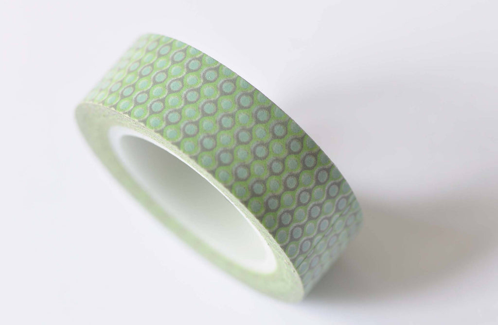 Fancy Deco Polka Dots Adhesive Masking Washi Tape 15mm x 10M A12440