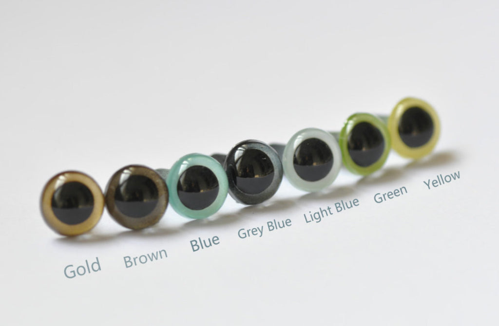 10 pcs 6mm Round Animal Safety Eyes 7 Colors Available