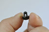 10 pcs Tea Color Round Transparent Mushroom Domed Eyes Buttons