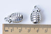 10 pcs Antique Silver Grenade Charms Pendants 23mm  A8792
