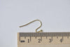 50 pcs of Light Gold Tone Iron Ball End Fish Hook Earwire 10mm A8891