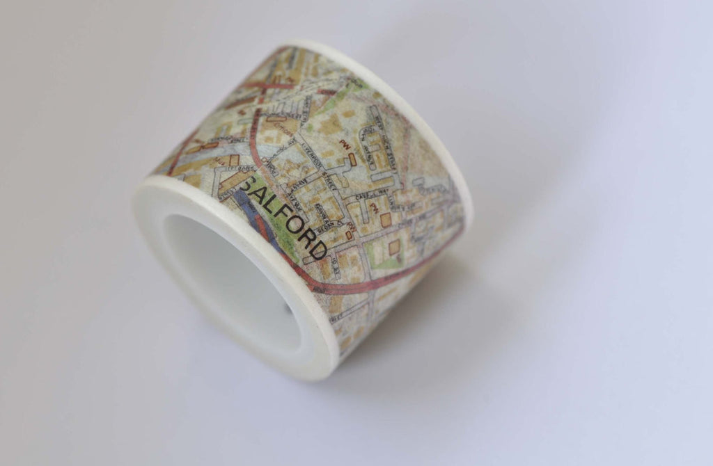 Manchester Landmark Map Washi Tape Masking Tape 30mm Wide A12257