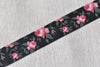 Red Flower Adhesive Planner Washi Tape 15mm Wide x 10M Roll A12496