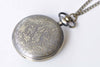 Antique Bronze Round Pocket Watch Necklace 47mm Set of 1 A8806