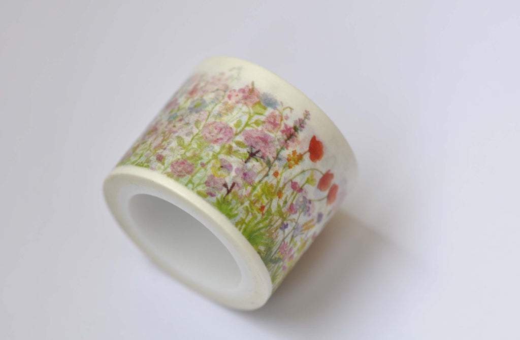 Flower Blossom Washi Masking Tape 30mm x 5M Roll A12304
