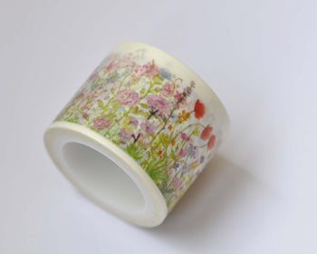 Flower Blossom Washi Masking Tape 30mm x 5M Roll A12304