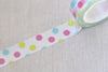 Colorful Dotted Spot Washi Tape 15mm x 10M Roll A12339
