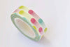 Colorful Dotted Spot Washi Tape 15mm x 10M Roll A12339