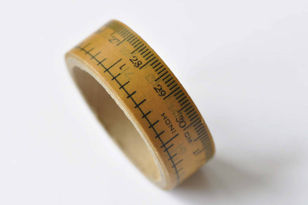 Retro Teacher Measuring Ruler Washi Tape 15mm x 3M Roll A12521