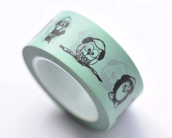 Lovely Owl Design Washi Tape 20mm x 5M Roll A12566