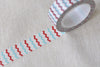 Blue And Red Wave Washi Tape Scrapbook Supply 15mm x 10M Roll A12396