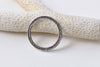 10 pcs Antique Silver/Gold Textured Circle Rings Size 24.5mm