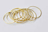 20 pcs Gold Tone Brass Seamless Rings Circles 25mm 25 gauge A8939