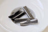 50 pcs Gunmetal Black Ribbon Ends Clamps Fasteners Clasps