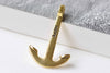 10 pcs Antique Gold Anchor Nautical Charms Pendants 26x40mm A8950