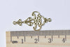 20 pcs Raw Brass Filigree Connectors Stamping Embellishments A8956