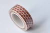 Tiny Red Flower Adhesive Washi Tape 15mm Wide x 10M Roll A12670
