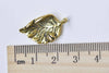 10 pcs Antique Gold Beetle On Leaf Charms 13x24mm A8982