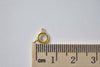 Raw Brass Spring Ring Clasps 6mm Set 50 A8867