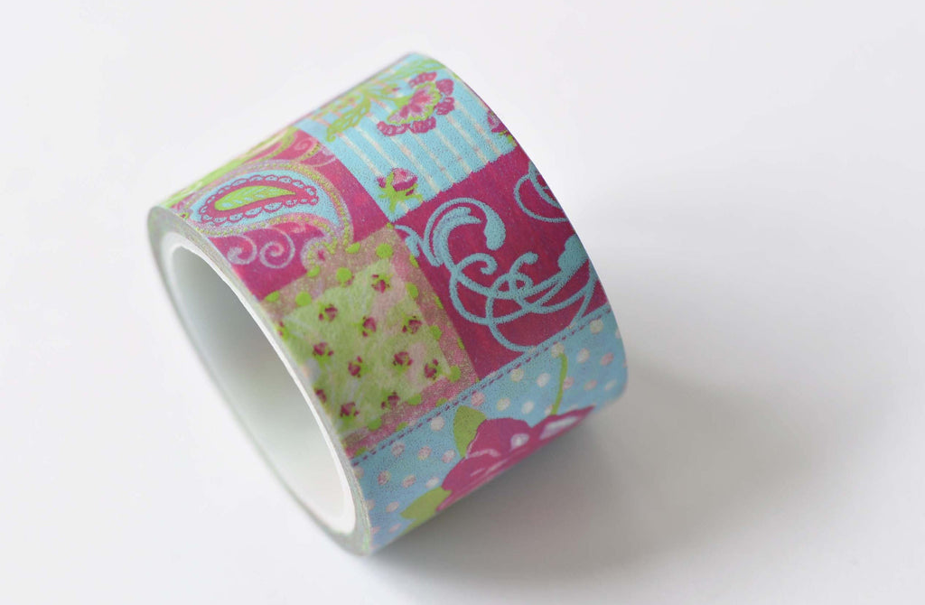 Rose Flower Washi Tape Decorative Tape 30mm Wide x 5M Roll A12482