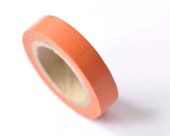 One Roll 0.39" ( 10mm) Orange Blank Masking Washi Tape A12525