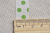 Green Polka Dots Adhesive Washi Tape 15mm Wide x 10M Roll A12529