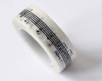 Music Note Washi Tape Musical Planner Tape 15mm Wide x 5M Roll A12545