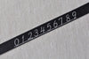 Skinny Number On Black Masking Washi Tape 10mm x 10M Roll A12765