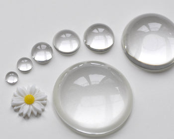 Crystal Glass Magnifying High Dome Half Sphere Cabochon 6mm-150mm