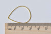 20 pcs Antique Gold Tear Drop Teardrop Frame Rings 21x30mm A9020
