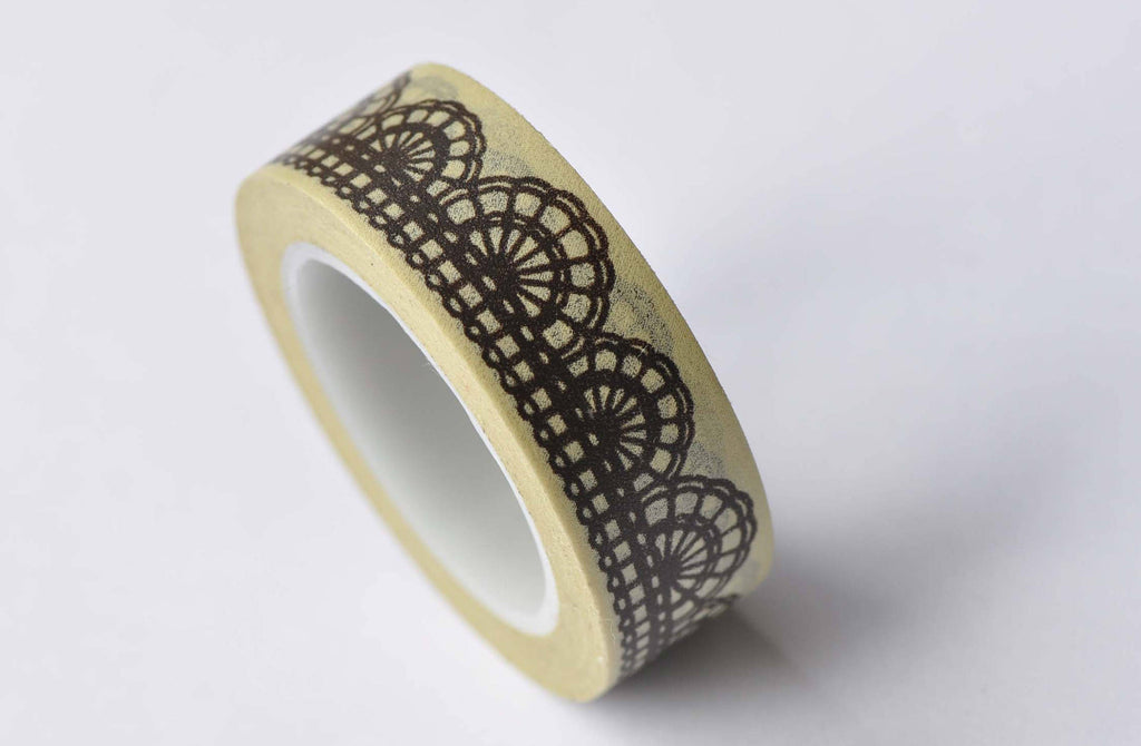 Cotton Lace Design Washi Tape 15mm Wide x 10M Roll A12706