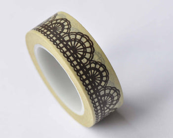 Cotton Lace Design Washi Tape 15mm Wide x 10M Roll A12706