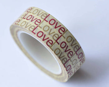 Love Adhesive Planner Washi Tape 15mm x 10M Roll A12776