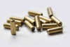 50 pcs Brass Stick Pin Bottom Clutch Rubber Stoppers Backs 10mm