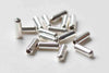 50 pcs Brass Stick Pin Bottom Clutch Rubber Stoppers Backs 10mm